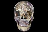 Huge, Carved and Polished Amethyst Skull #111225-2